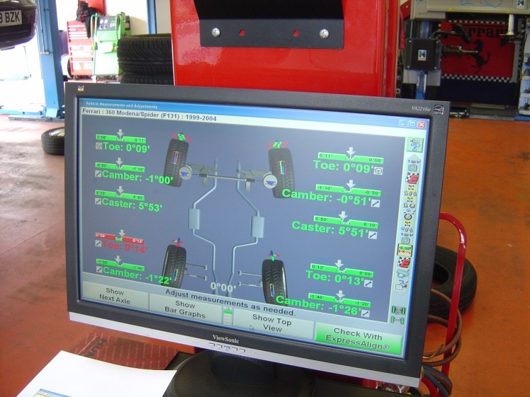 Aldous Voice Ferrari 360 Suspension Geometry