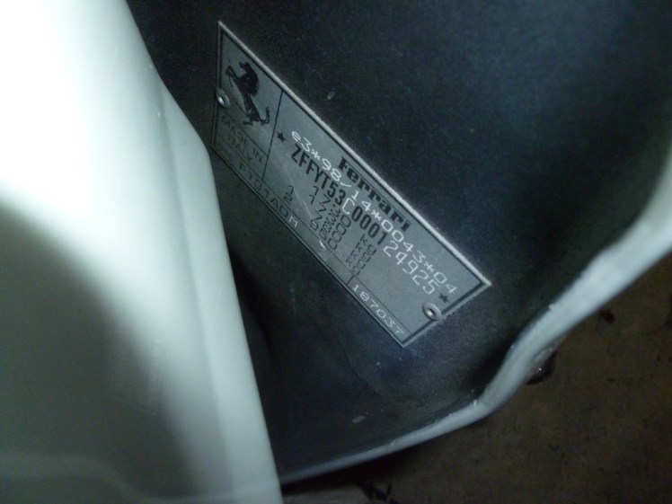 Ferrari 360 ID Plates