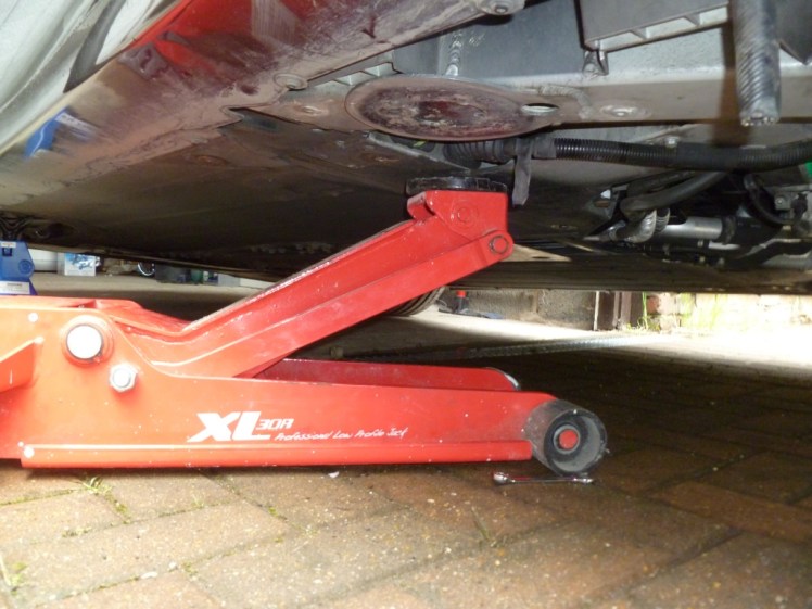 Jack under car