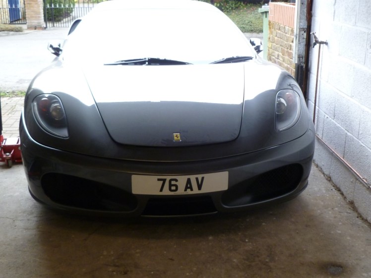 Number plate nicely covers the damage